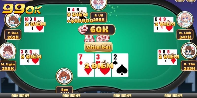 Tính điểm là quy tắc cơ bản trong bài ba cây